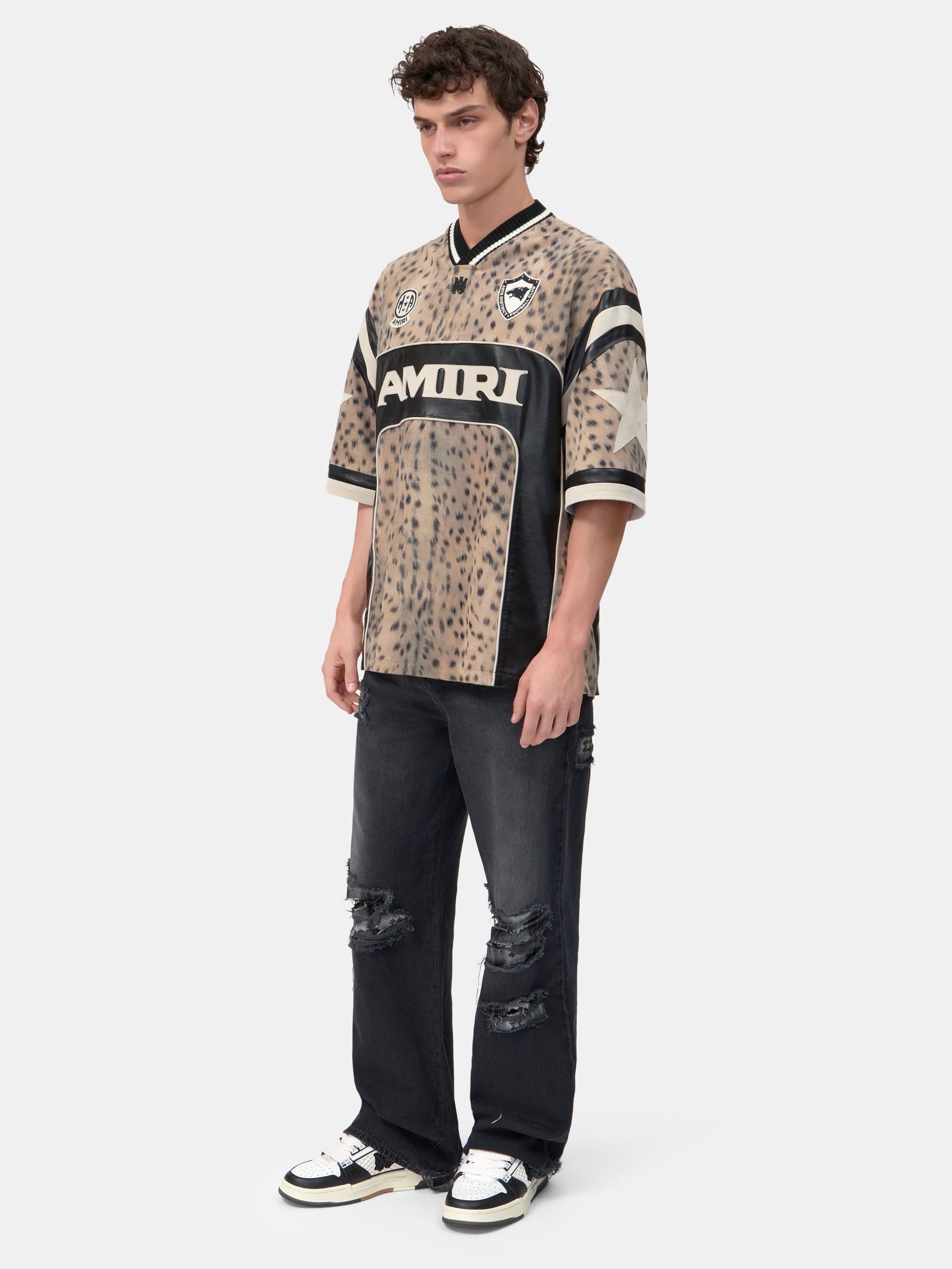 Amiri Sport Leather Jersey - Dark Brown | Amiri Special Offer
