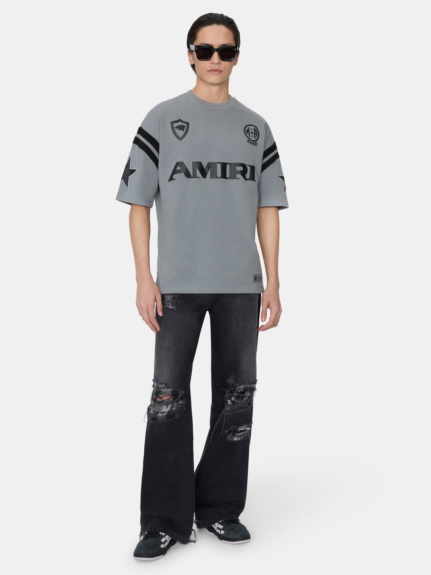 Skate Tee Amiri Sport Oversized Tee - Stone | Amiri Popular Choice