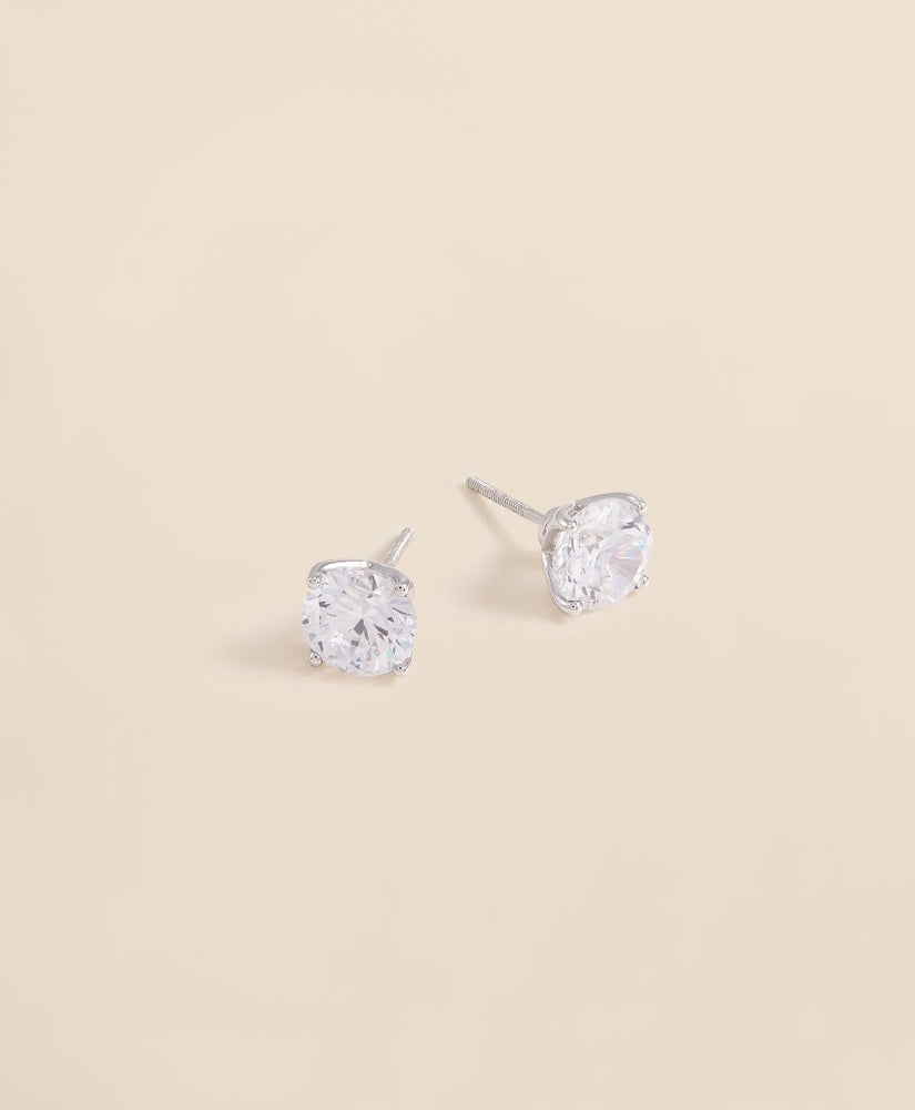 3 CT. Lab-Grown Diamond 14k Gold Stud Earrings / Brooks Brothers Women