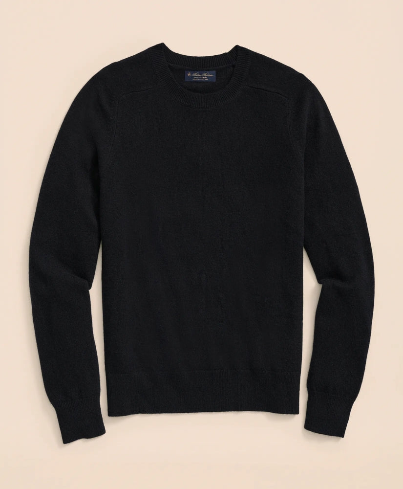 3-Ply Cashmere Crewneck Saddle Shoulder Sweater / Brooks Brothers Men