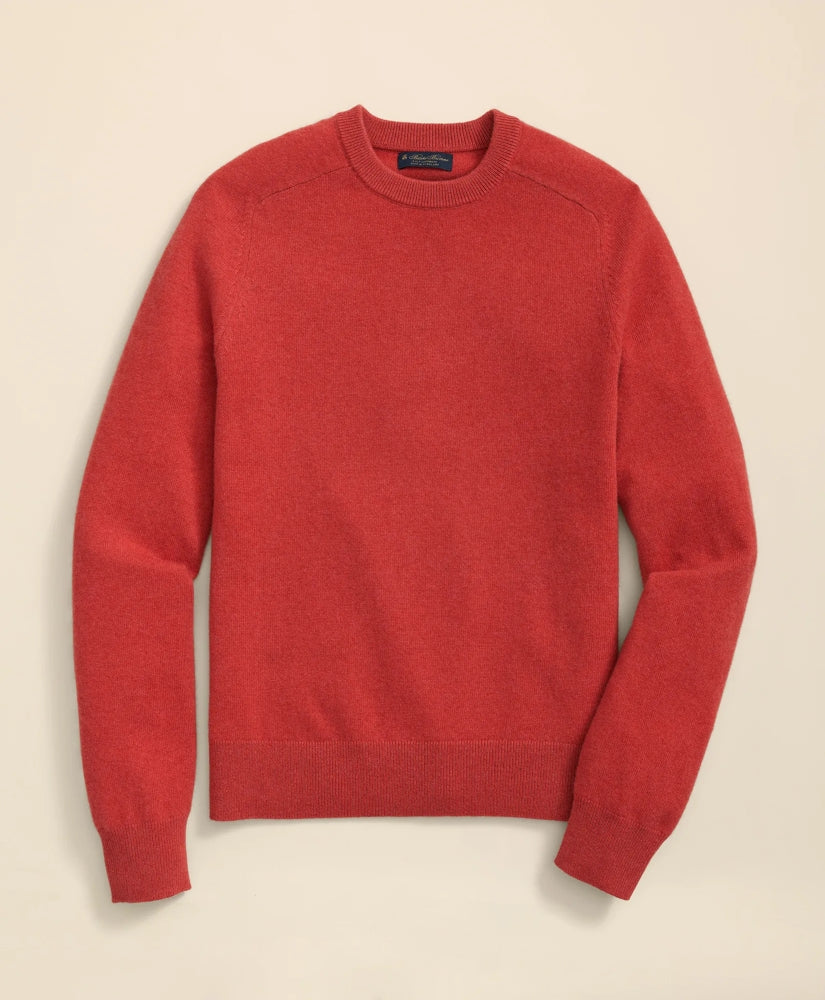 3-Ply Cashmere Crewneck Saddle Shoulder Sweater / Brooks Brothers Men
