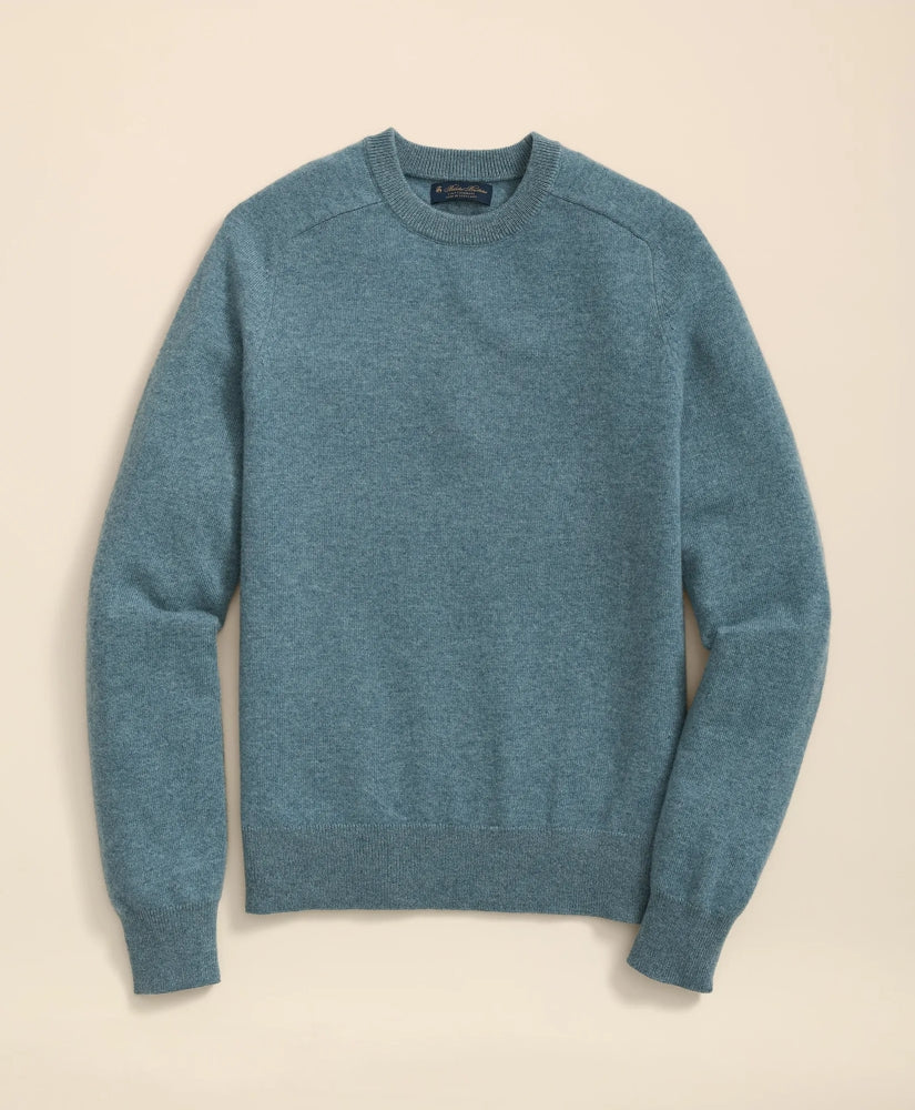 3-Ply Cashmere Crewneck Saddle Shoulder Sweater / Brooks Brothers Men