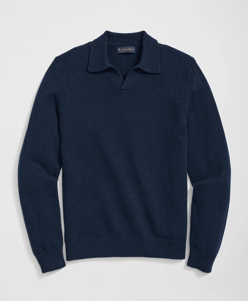 3-Ply Cashmere Jonny Collar Polo Sweater / Brooks Brothers Men
