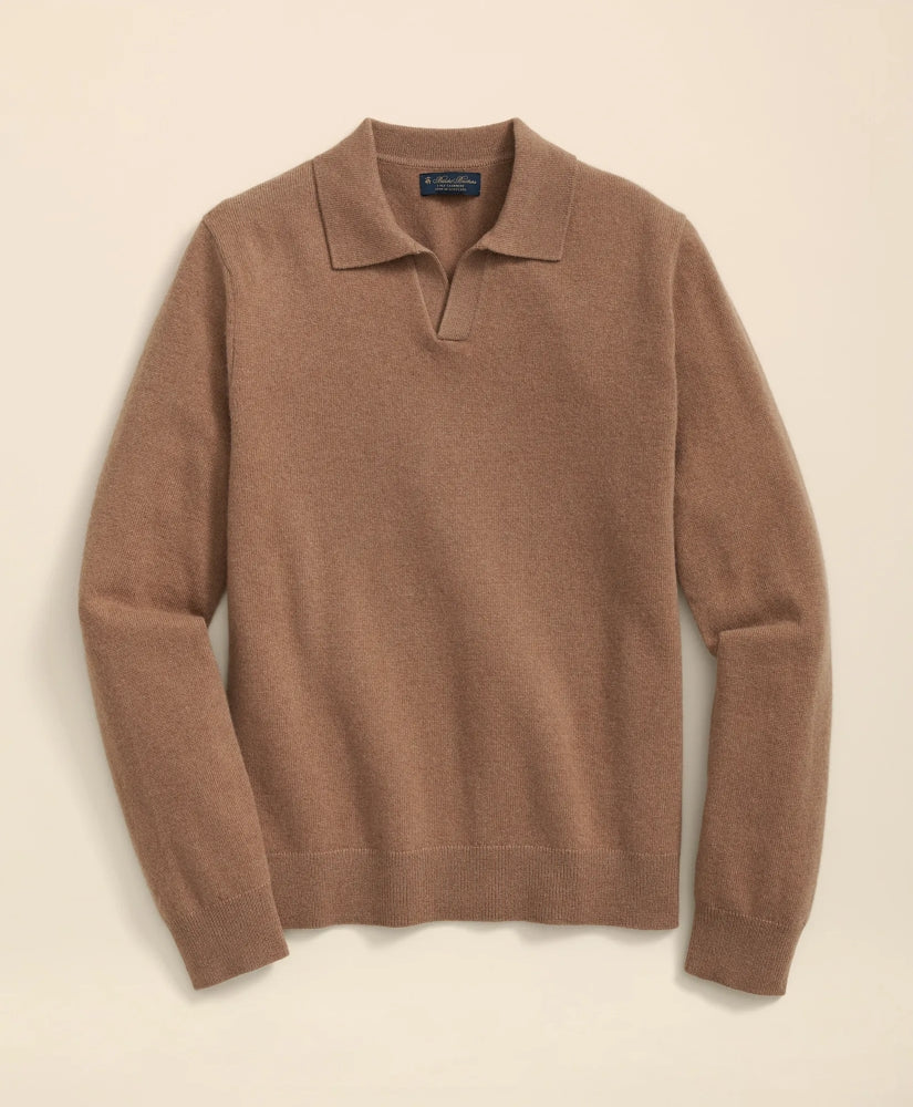3-Ply Cashmere Jonny Collar Polo Sweater / Brooks Brothers Men