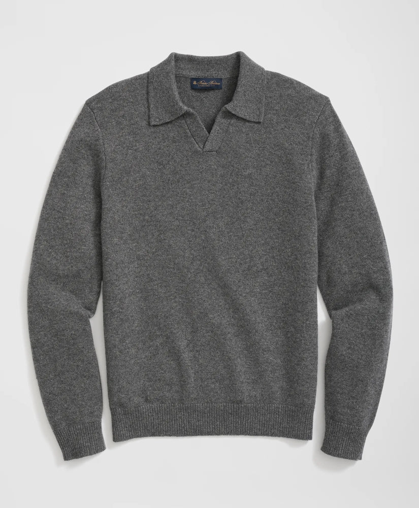 3-Ply Cashmere Jonny Collar Polo Sweater / Brooks Brothers Men