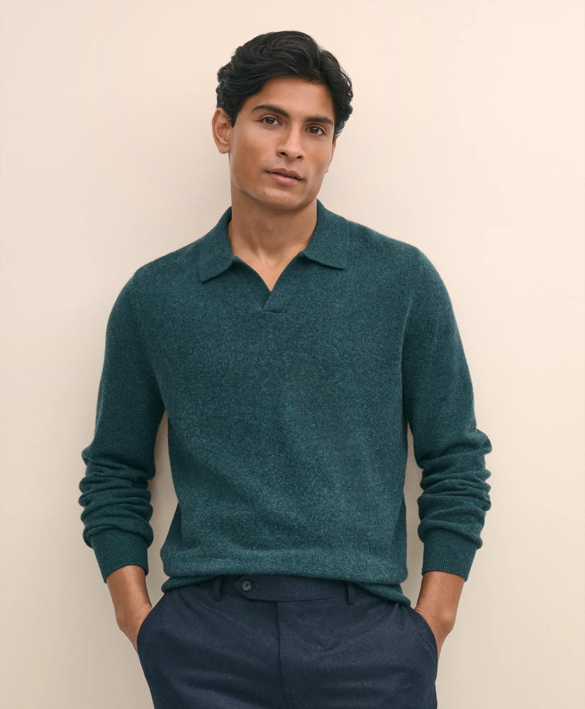 3-Ply Cashmere Jonny Collar Polo Sweater / Brooks Brothers Men