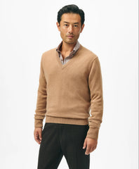 3-Ply Cashmere V-Neck Sweater / Brooks Brothers Men