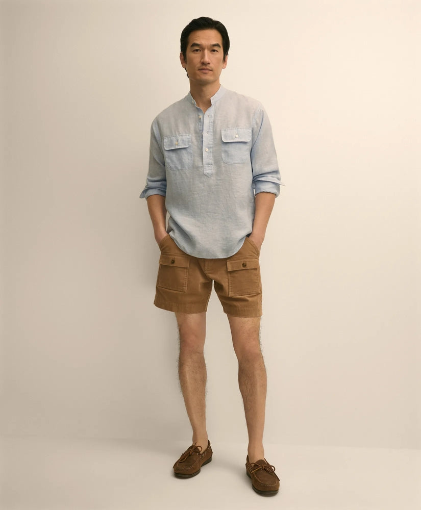 6.5" Cotton Corduroy Camp Shorts / Brooks Brothers Men