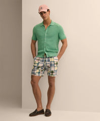 7" Cotton Patchwork Madras Shorts / Brooks Brothers Men