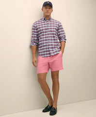 7" Linen Cotton Shorts / Brooks Brothers Sale