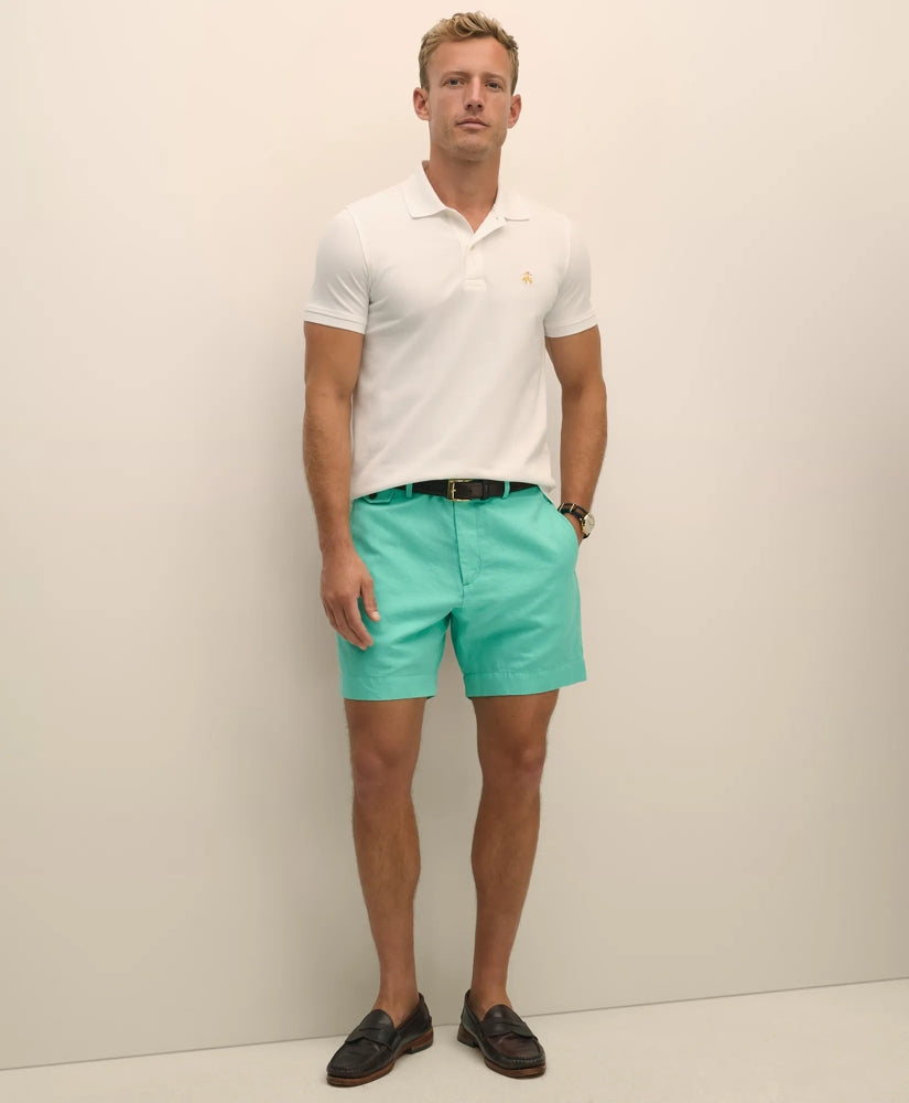 7" Linen Cotton Shorts / Brooks Brothers Sale