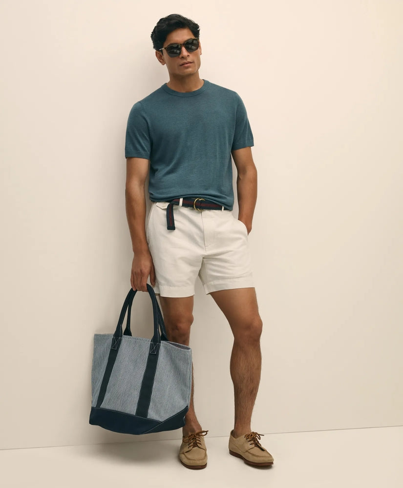 7" Linen Cotton Shorts / Brooks Brothers Sale
