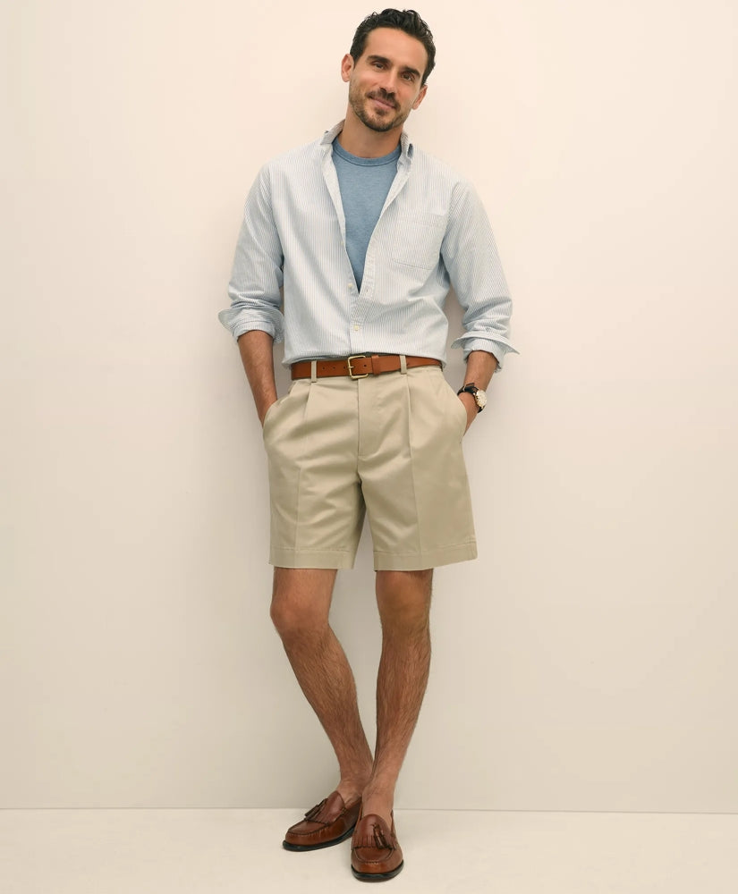 8" Pleat Front Advantage Chino / Brooks Brothers Men