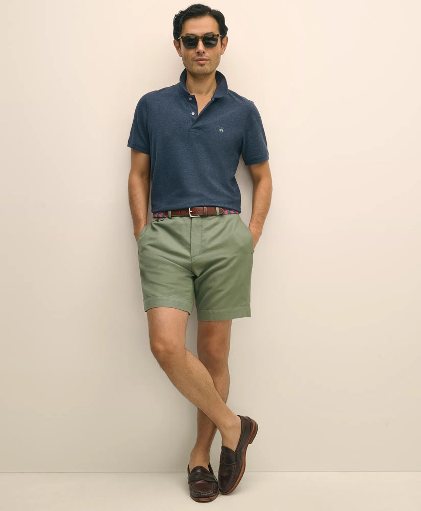 9" Linen Cotton Shorts / Brooks Brothers Sale