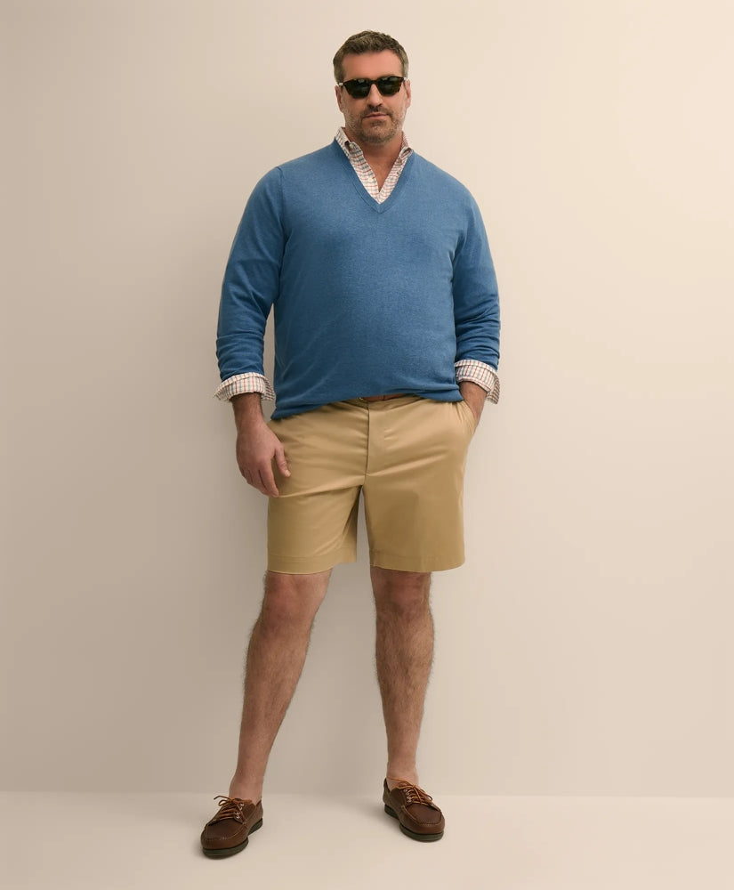 Big & Tall 10" Flat Front Stretch Advantage Chino / Brooks Brothers Men