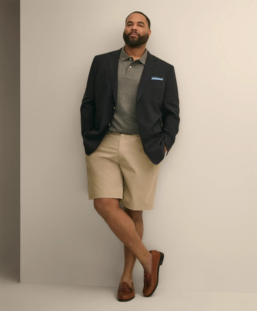 Big & Tall 10" Flat Front Stretch Advantage Chino / Brooks Brothers Men