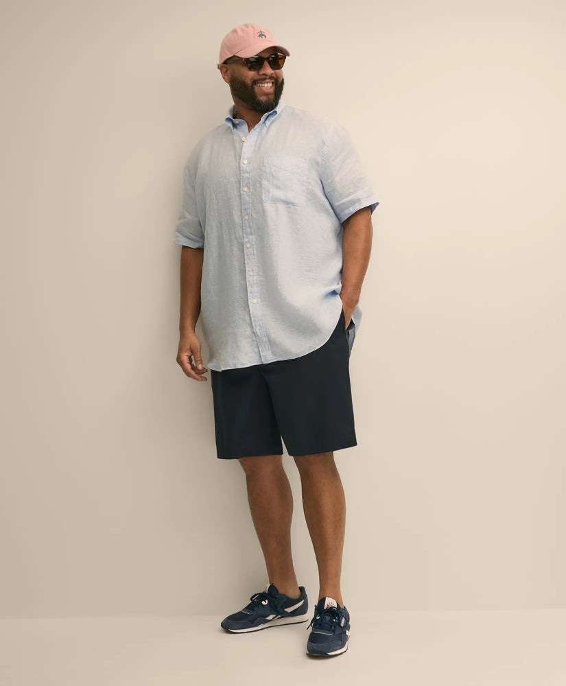 Big & Tall 10" Flat Front Stretch Advantage Chino / Brooks Brothers Men