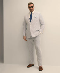 Big & Tall Cotton Seersucker Pants / Brooks Brothers Men
