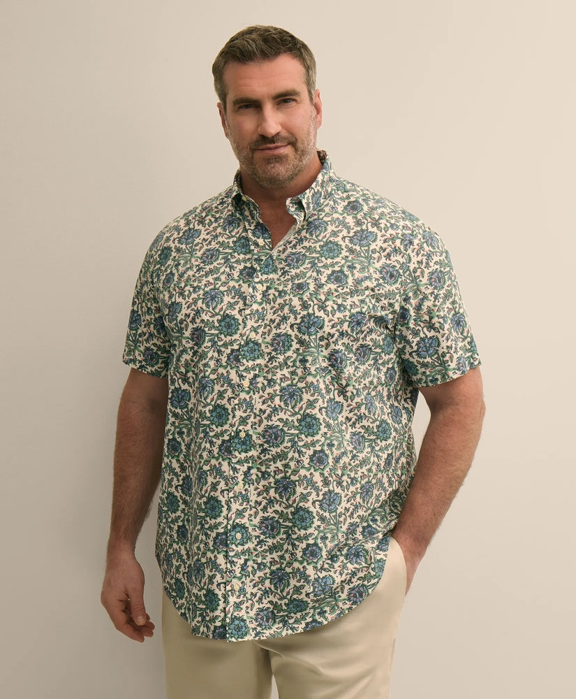 Big & Tall Friday Shirt, Short-Sleeve Poplin / Brooks Brothers Men