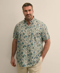 Big & Tall Friday Shirt, Short-Sleeve Poplin / Brooks Brothers Men