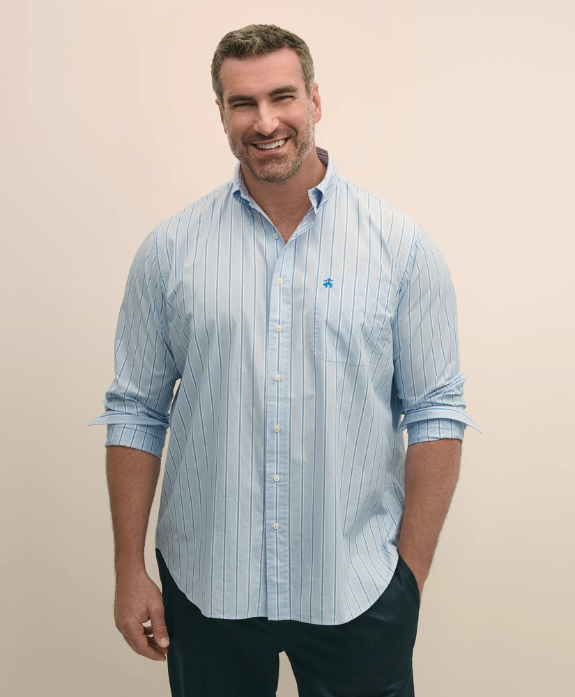 Big & Tall Friday Shirt, Poplin Stripes / Brooks Brothers Sale