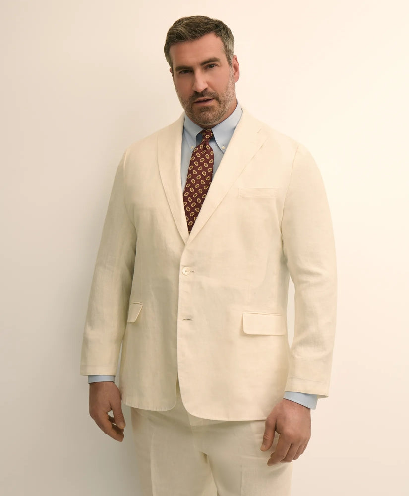 Big & Tall Linen Suit Jacket / Brooks Brothers Men