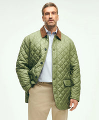 Big & Tall Paddock Diamond Quilted Coat / Brooks Brothers Sale