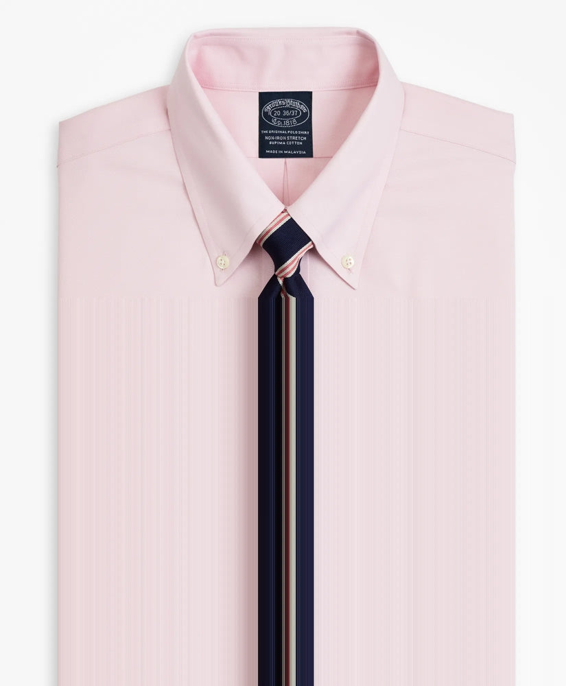 Big & Tall Stretch Dress Shirt, Non-Iron Pinpoint Button-Down Collar / Brooks Brothers Shirts