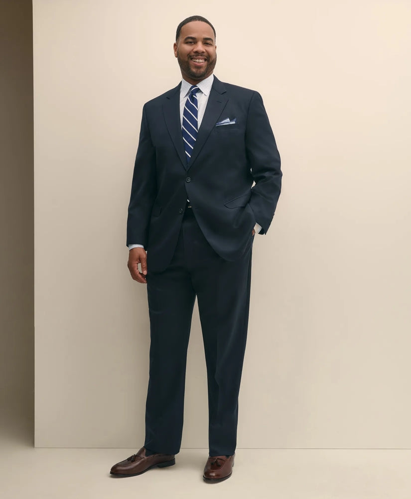Big & Tall Stretch Wool Two-Button 1818 Suit / Brooks Brothers Tailored