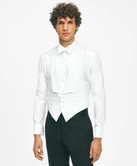 Black Fleece Formal Vest in Cotton Pique / Brooks Brothers Men