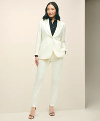 Black Fleece Tuxedo Pants in Wool / Brooks Brothers Women