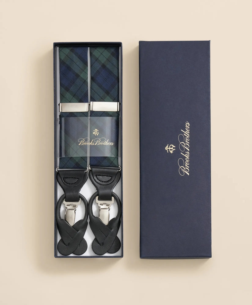 Black Watch Tartan Suspenders / Brooks Brothers Men