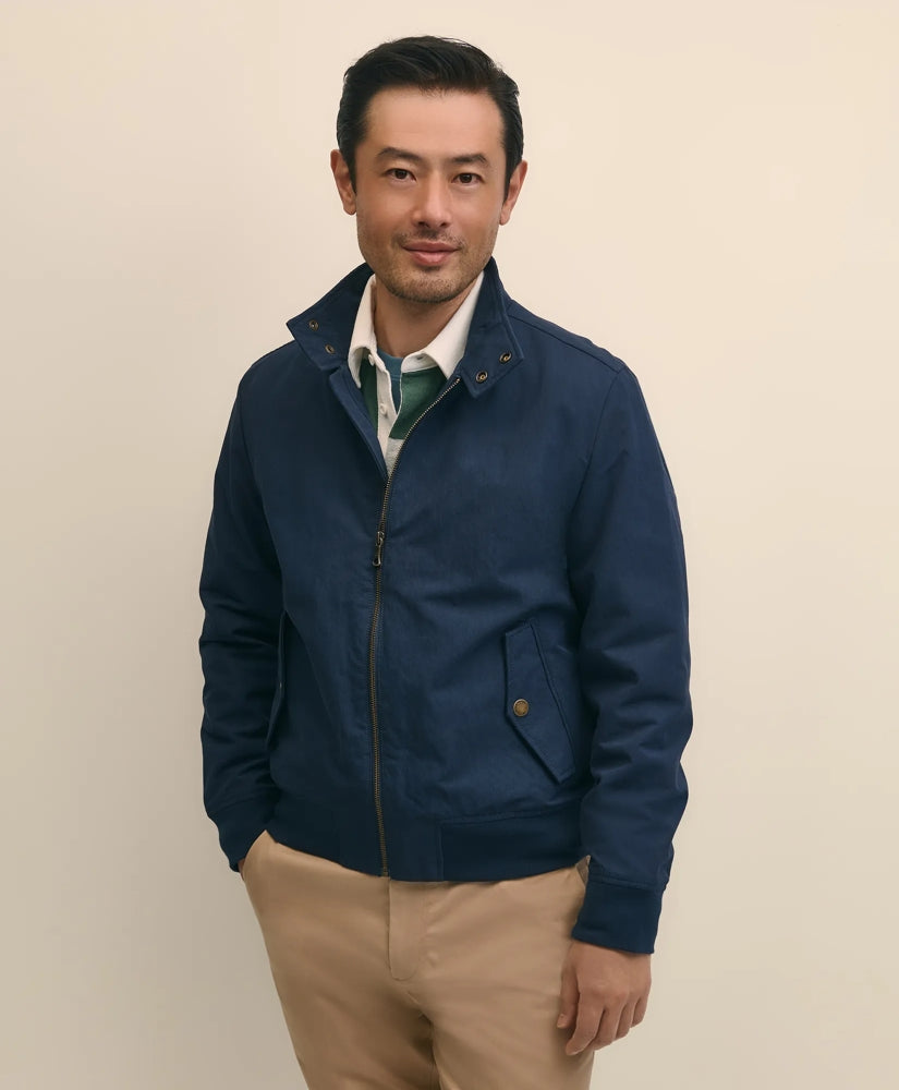 Bomber Jacket in Cotton Blend / Brooks Brothers Men