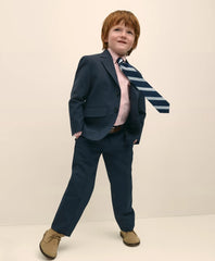 Boys Junior Plain-Front Wool Suit Pants / Brooks Brothers Boys