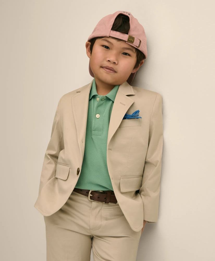 Boys Junior Stretch Cotton Suit Jacket / Brooks Brothers Boys