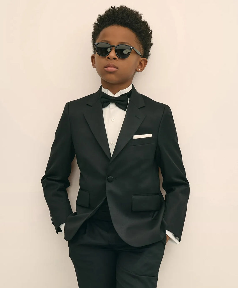 Boys Junior Stretch Wool Tuxedo Jacket / Brooks Brothers Boys