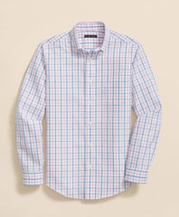Boys Non-Iron Broadcloth Polo Button-Down Collar Check Sport Shirt / Brooks Brothers Boys