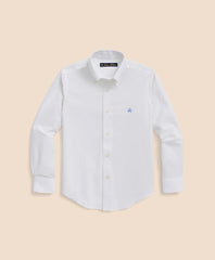 Boys Non-Iron Stretch Cotton Oxford Sport Shirt / Brooks Brothers Boys