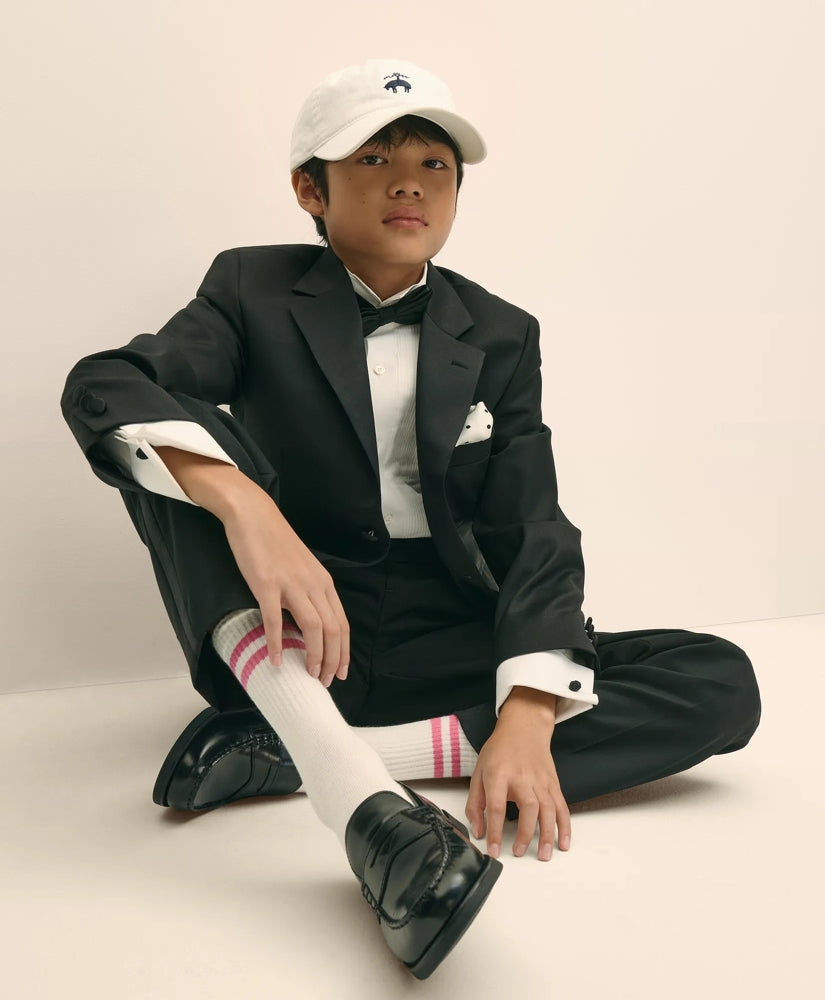 Boys Prep Stretch Wool Tuxedo Pants / Brooks Brothers Boys