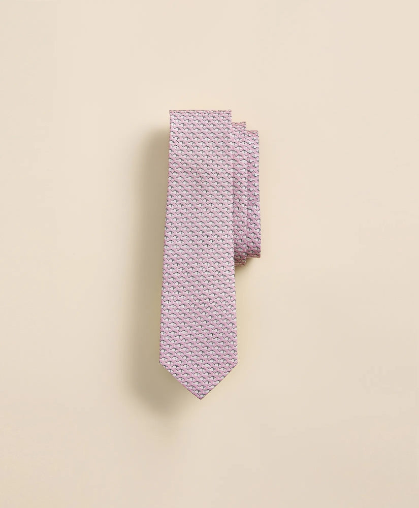 Boys Silk Mini Fish Tie / Brooks Brothers Boys