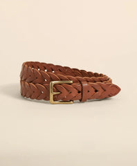 Braided Leather Belt / Brooks Brothers Men