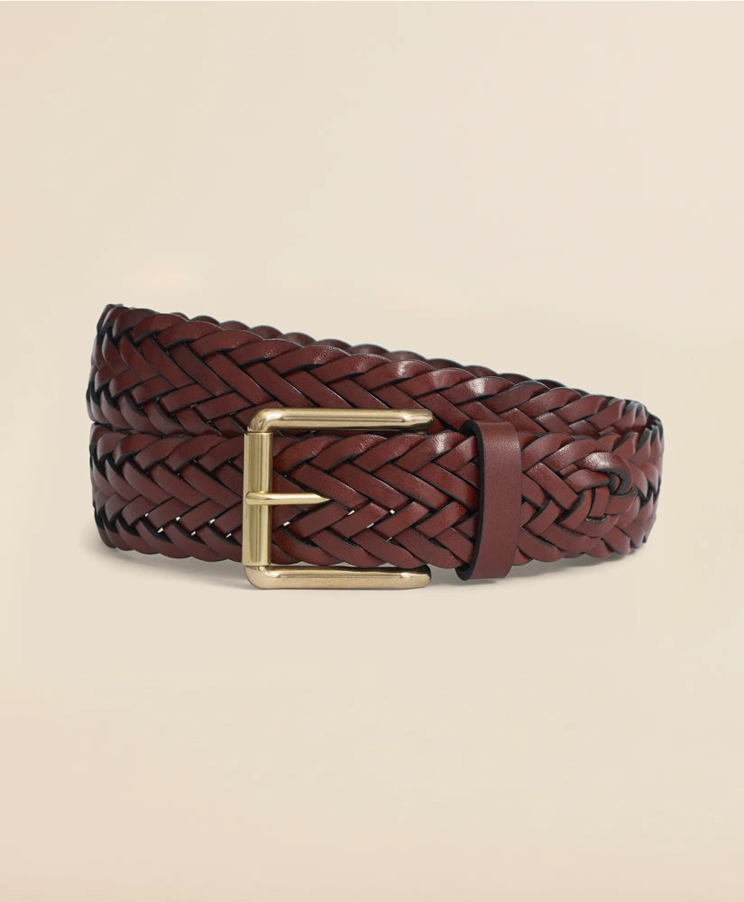 Braided Leather Belt / Brooks Brothers Men