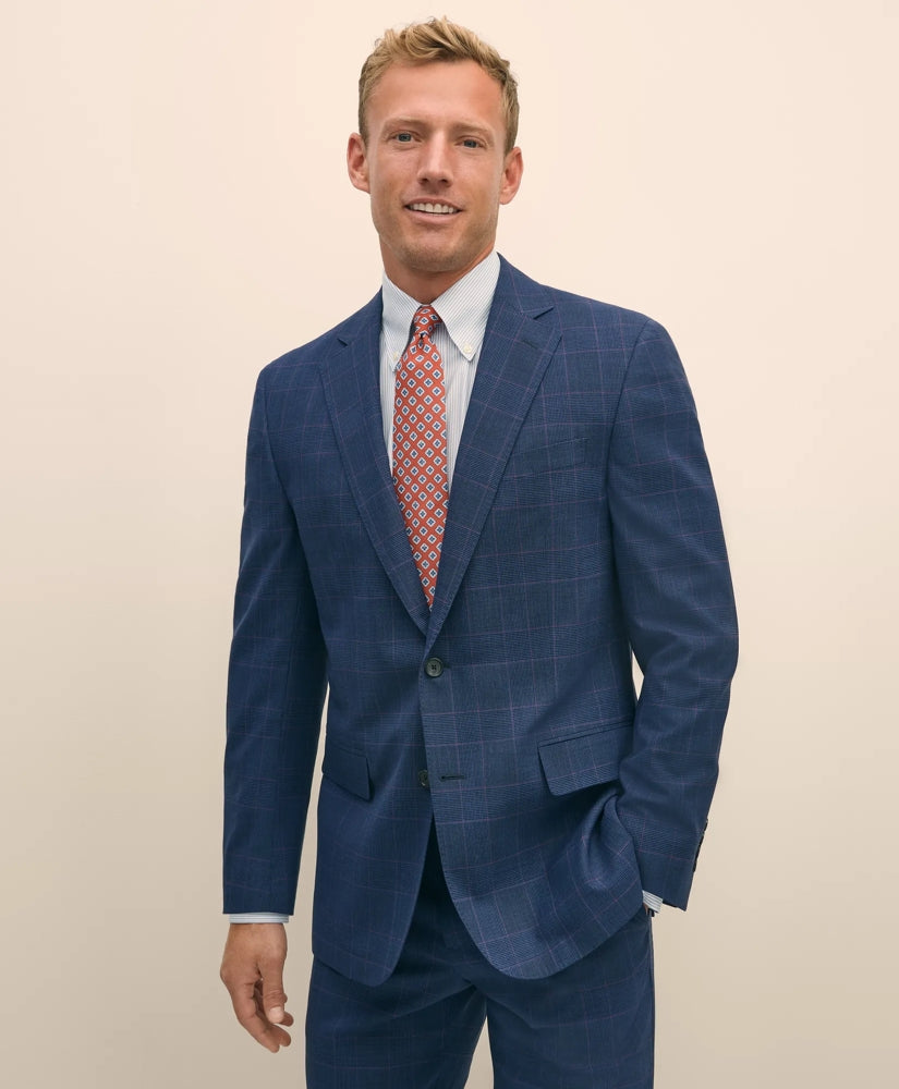 Brooks Brothers Explorer Collection Classic Fit Wool Check Suit Jacket / Brooks Brothers Sale