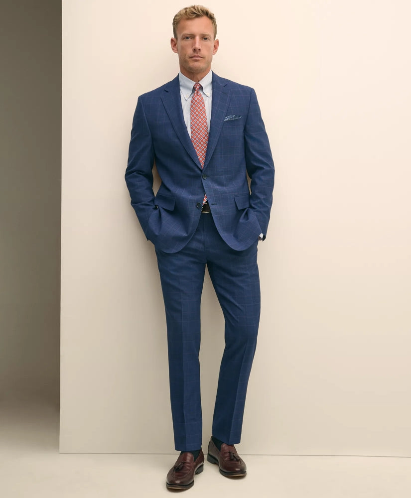 Brooks Brothers Explorer Collection Classic Fit Wool Check Suit Pants / Brooks Brothers Sale