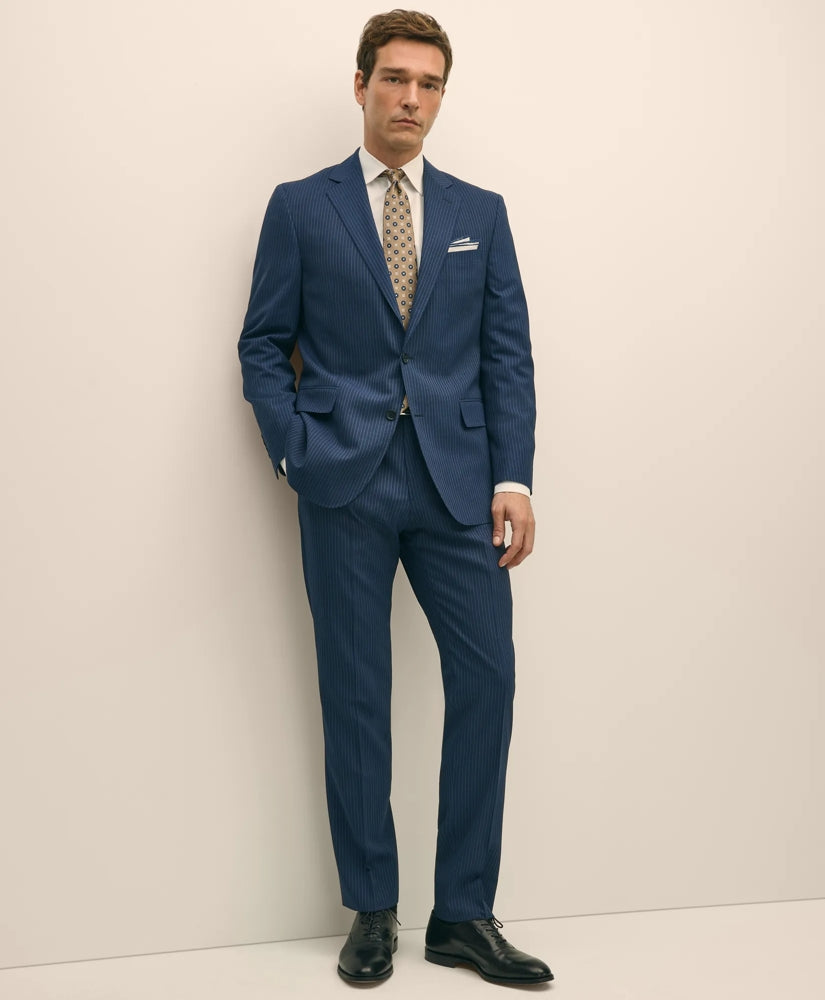 Brooks Brothers Explorer Collection Classic Fit Wool Pinstripe Suit Pants / Brooks Brothers Sale