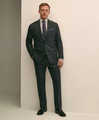 Brooks Brothers Explorer Collection Classic Fit Wool Windowpane Suit Pants / Brooks Brothers Sale