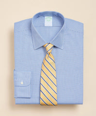 Brooks Brothers Explorer Collection Non-Iron Twill Ainsley Collar, Mini Check Dress Shirt / Brooks Brothers Men