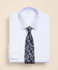 Brooks Brothers Explorer Collection Non-Iron Twill Ainsley Collar, Triple Stripe Dress Shirt / Brooks Brothers Men