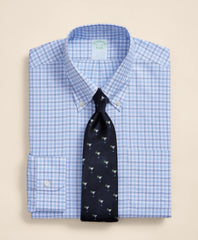 Brooks Brothers Explorer Collection Non-Iron Twill Button-Down Collar, Check Dress Shirt / Brooks Brothers Men