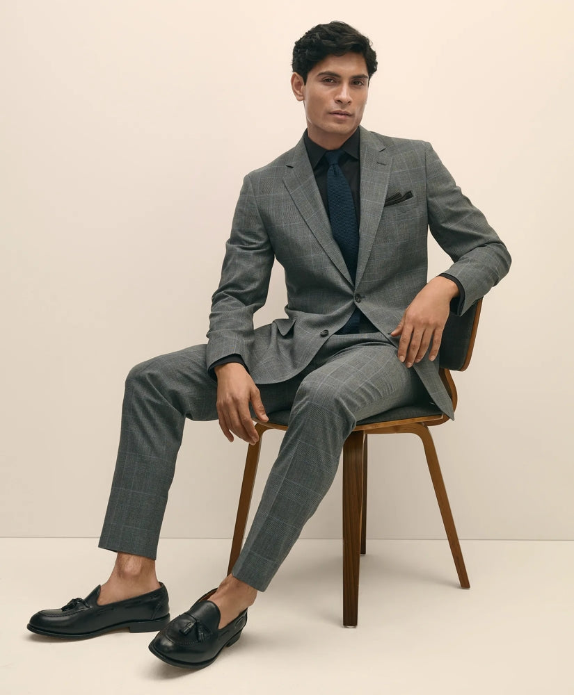 Brooks Brothers Explorer Collection Slim Fit Wool Check Suit Pants / Brooks Brothers Tailored